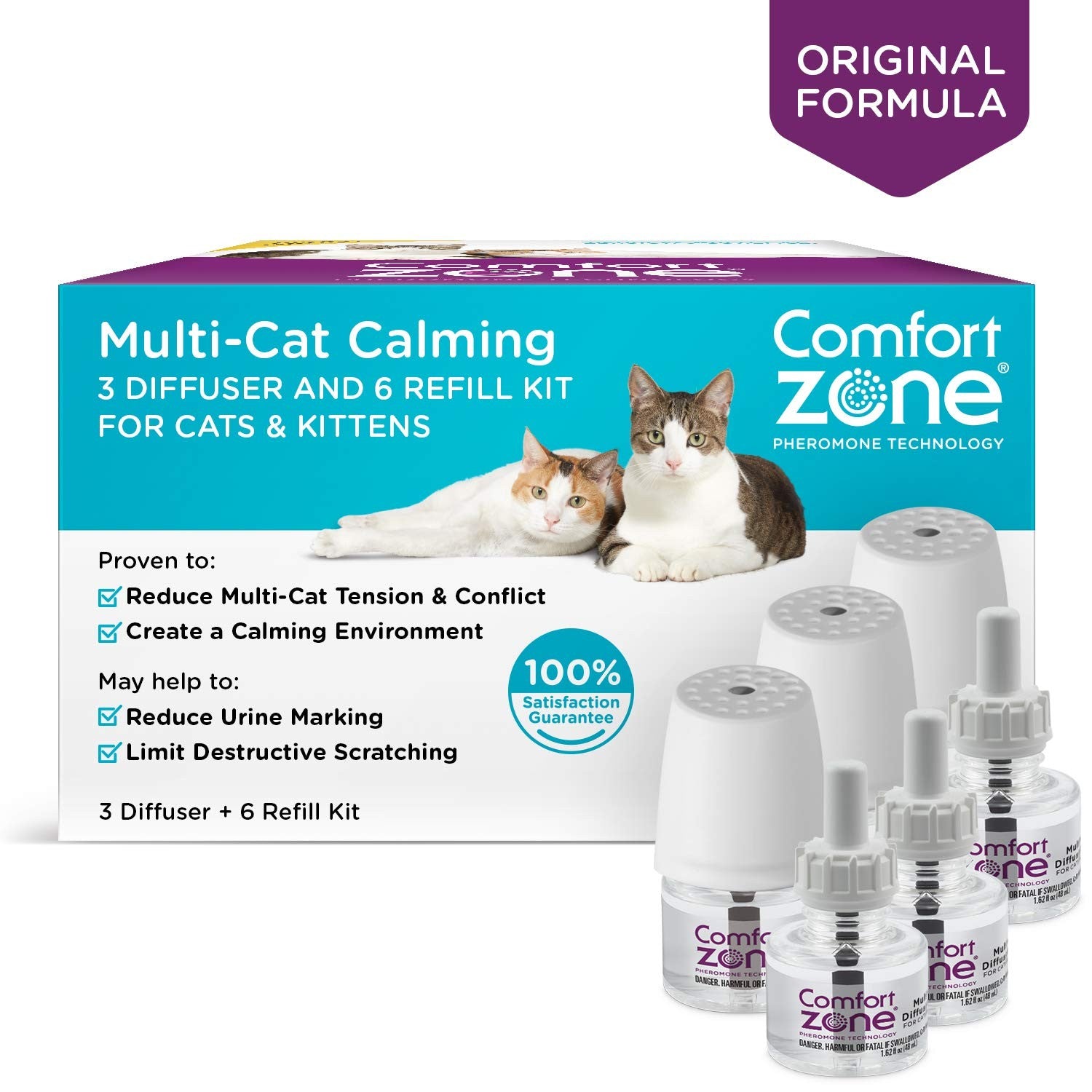 Comfort Zone Cats Cat Multicat Calming Diffuser Mini S House