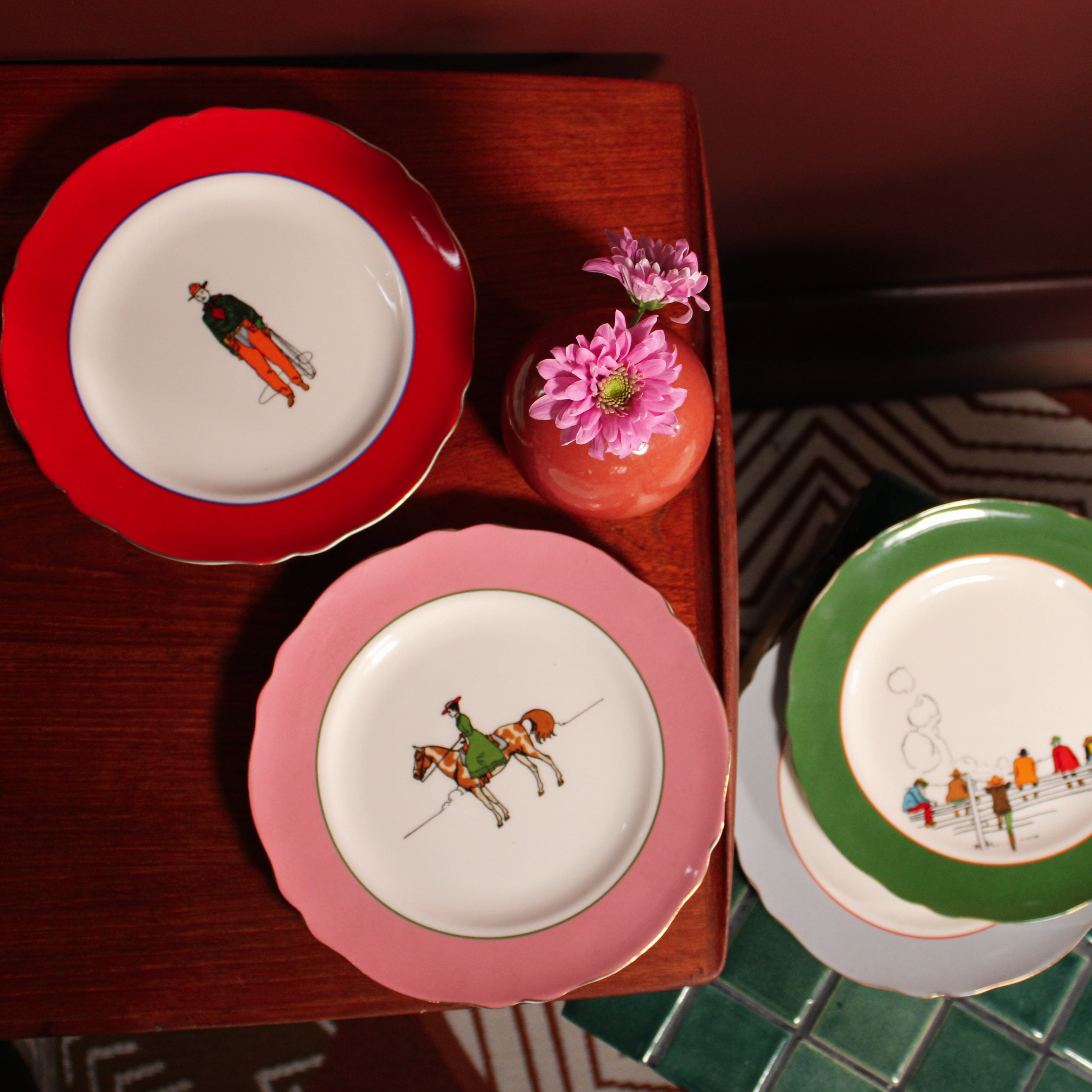 Western China Plate Set of 4 | Furniture & Homewares Shop | Irish Home Shop | Oriana B