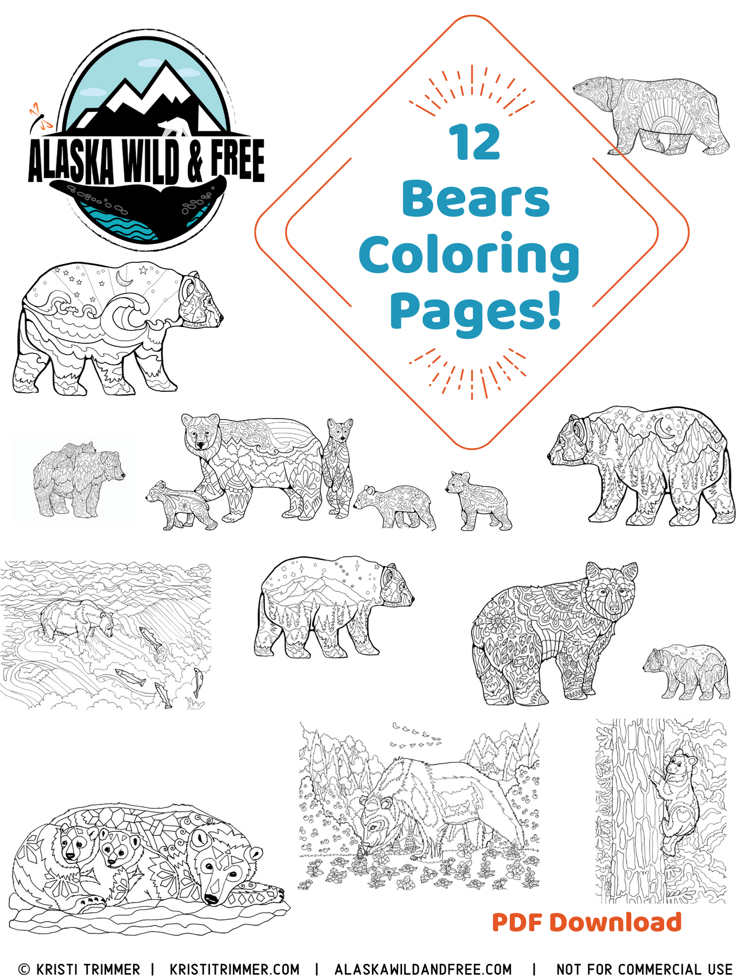 free download animal coloring pages