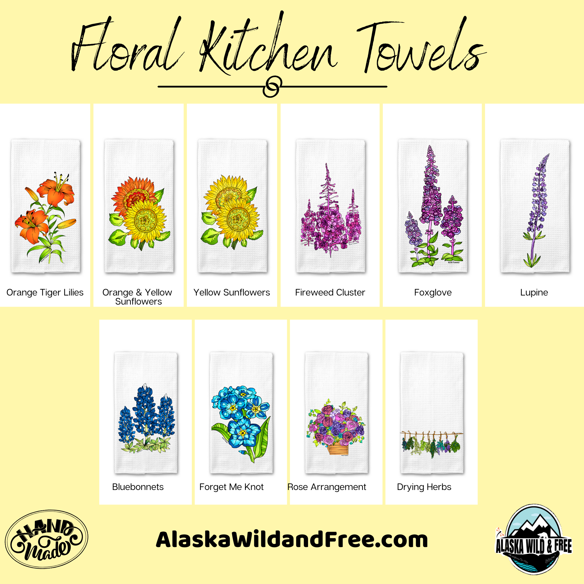 Towel - Kitchen Towels - Assorted – Alaska Wild & Free