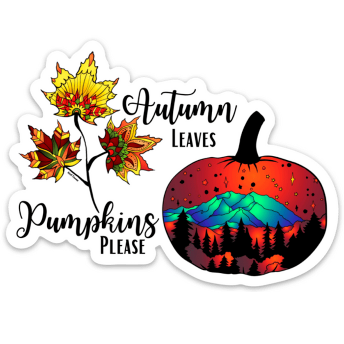 autumn leaves and pumpkin please