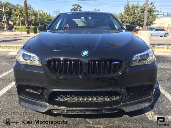 black f10 m5 carbon fiber vsx vorsteiner front lip 01