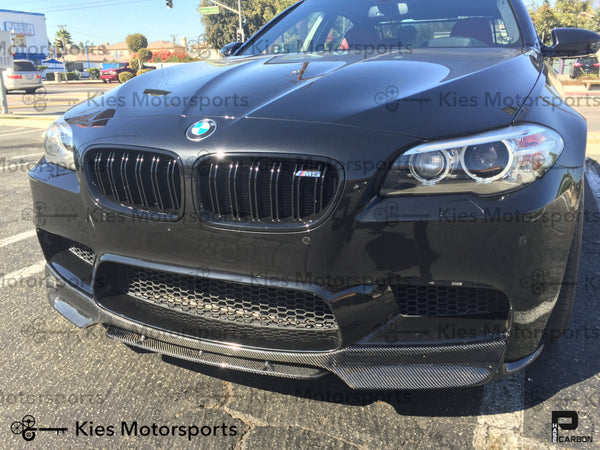 black f10 m5 carbon fiber vsx vorsteiner front lip 02