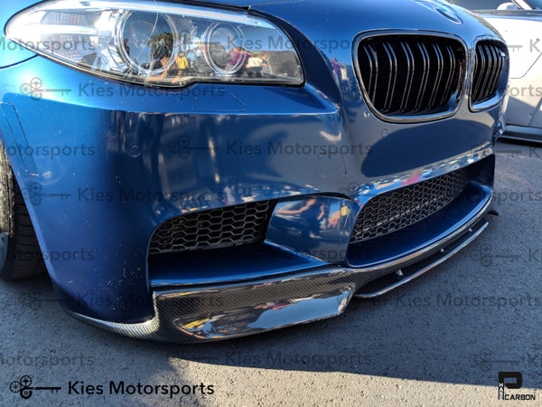 blue f10 m5 carbon fiber vsx vorsteiner front lip 01