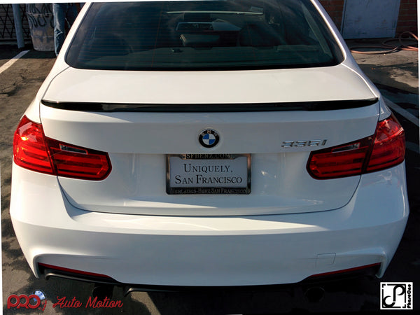 f30 m performance style trunk lip gloss black rear profile