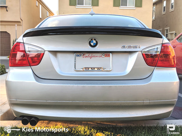 e90 carbon fiber trunk lip type i