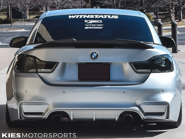 silver f30 335 exhaust with m3 rear bumper