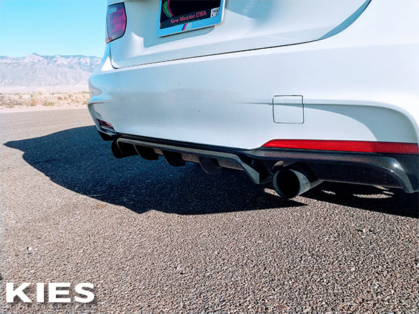 white f30 mperf rear diffuser