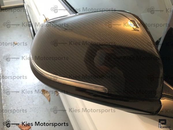 f30 oem style carbon fiber mirror covers