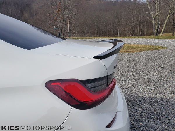 white g20 m4 style trunk lip side profile