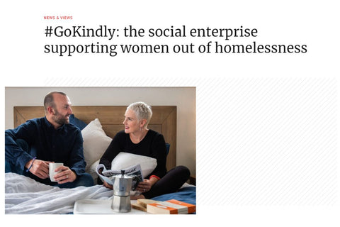 GoKindly pillows supporting women in need