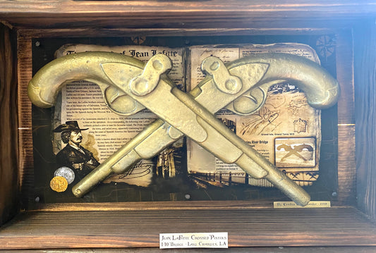 Jean Lafitte Pistols: Sand Cast Brass – Candice Alexander Art Studio