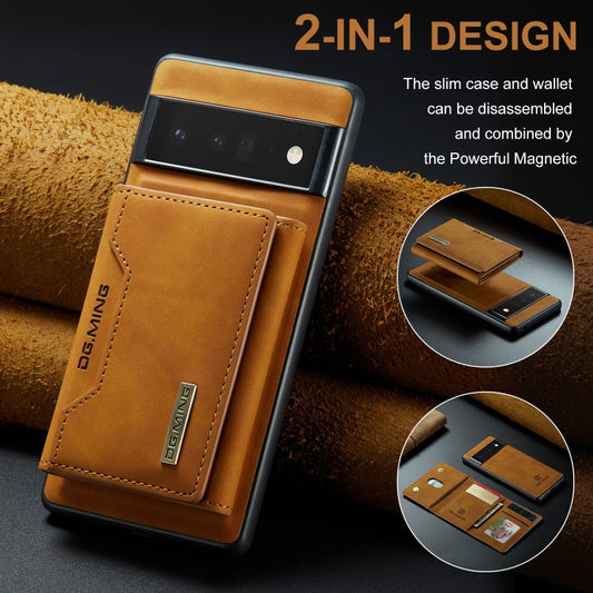 Luxury Magnetic Flip RFID Card Holder Wallet Leather Mobile Cell