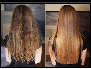 Botox μαλλιών πριν και μετά 2