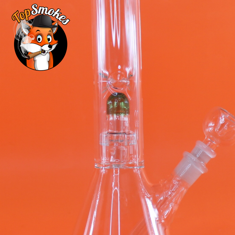 12" Inch Bong with Showerhead Perc, 6 Slit Removable Downstem and Ice