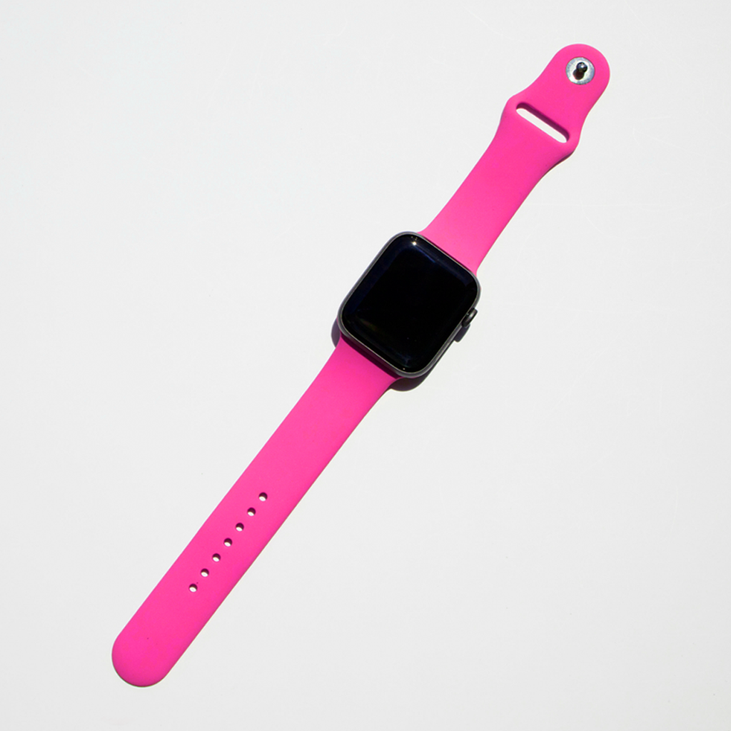 Silicone Apple Watch Band - Hot Pink