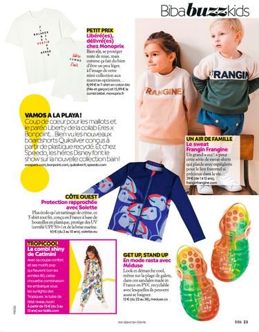 Article BIBA sur le t-shirt anti-uv Solette Beachwear