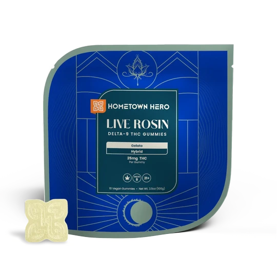HomeTown Hero D9 Live Rosin Canna Classic Gummies 25mg