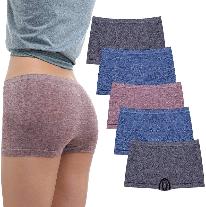 Hanes Women's Cool Comfort Sporty Microfiber Boyshort Underwear, 6