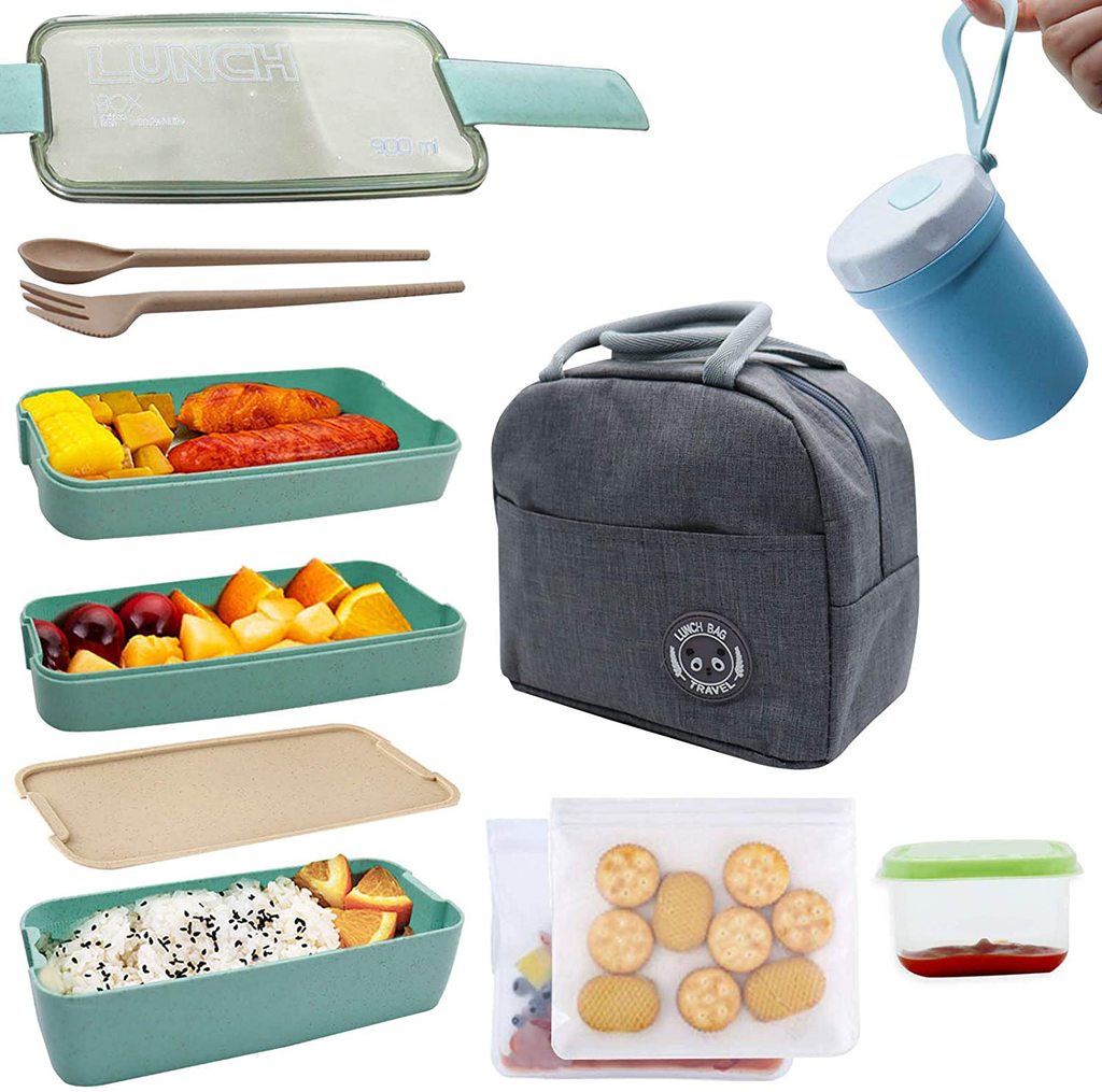  MISS BIG Bento Box, Bento Box for Kids,Ideal Leak Proof Kids Lunch  Box, Mom's Choice Lunch Box Kids,No BPAs and No Chemical Dyes Lunch Box  Containers,Microwave and Dishwasher Safe Lunch Box (