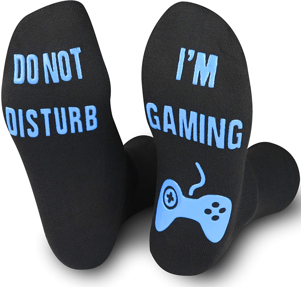 Do Not Disturb I'm Gaming Socks,Funny Novelty Socks Gaming Gift for Teen  Boys Mens Gamer Kids Sons Husbands Boyfriends Women 