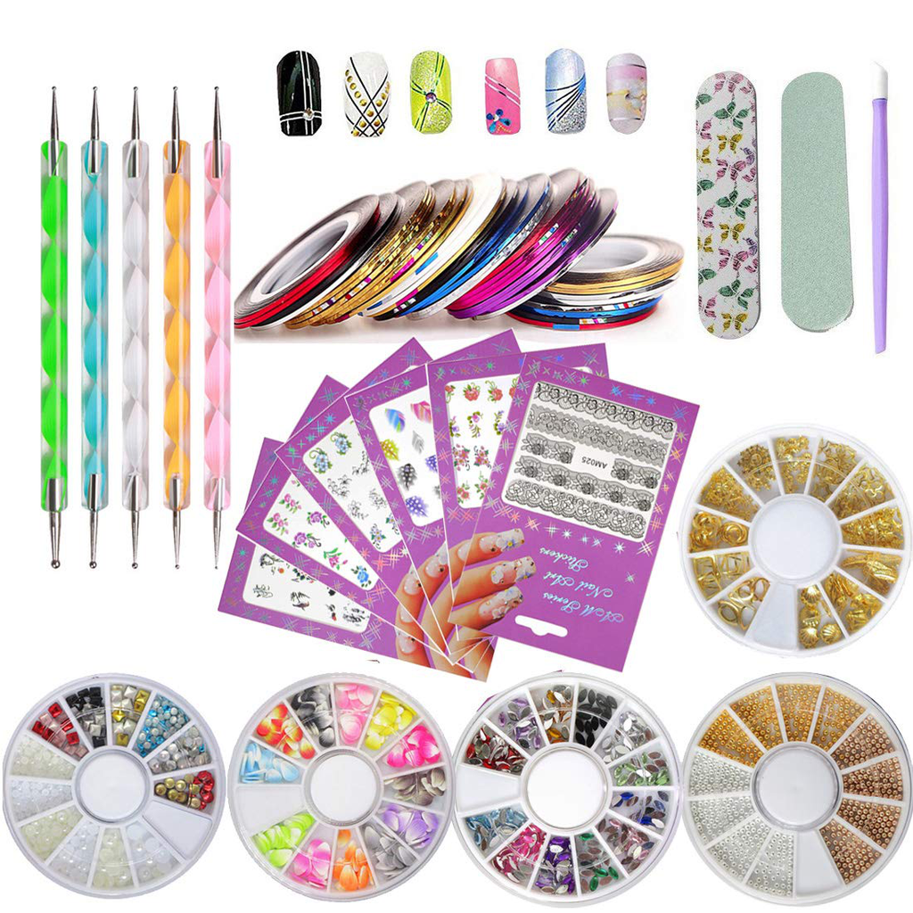 Buy BEAUTYBIGBANG 10 Sheets Nail Art Stickers Water Transfer