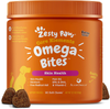 Omega 3 Alaskan Fish Oil Chew Treats for Dogs with AlaskOmega for EPA & DHA Fatty Acids - Itch Free Skin - Hip & Joint Support + Heart & Brain Health