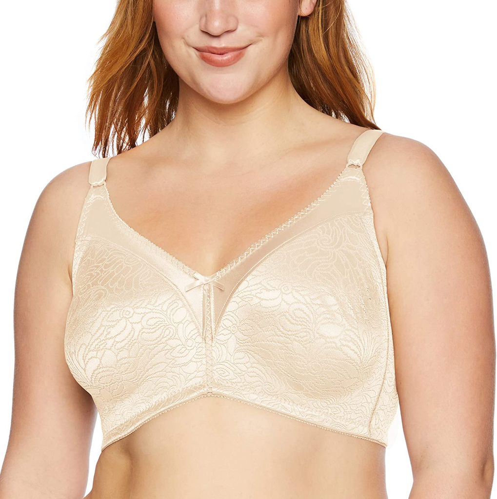 Beauty by Bali Women's Double Support Wirefree Bra B820 42D White