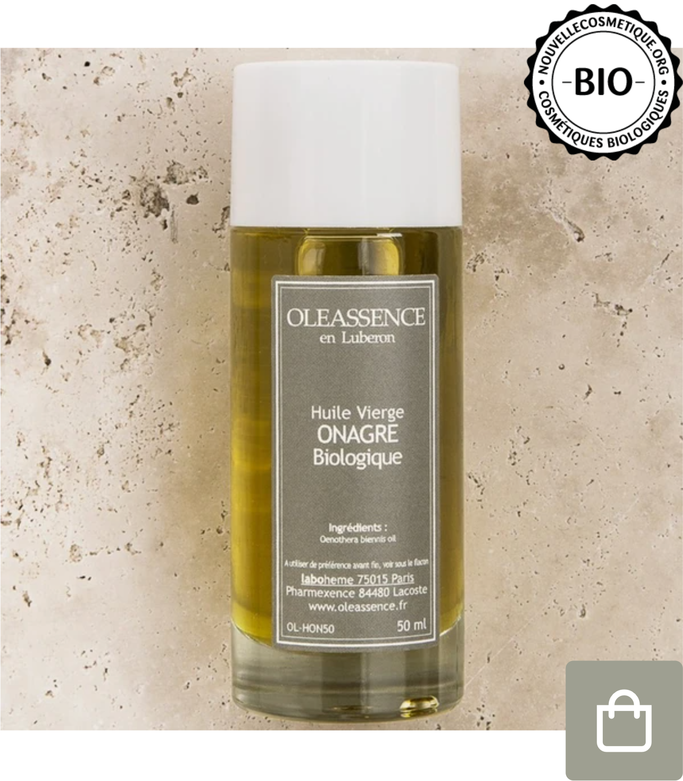 Huile Vierge d'Onagre Biologique