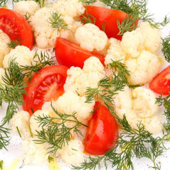 ENSALADA DE COLIFLOR Y TOMATE