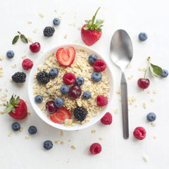 Porridge con frutos rojos