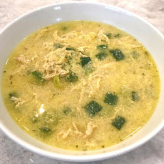 SOPA DE POLLO Y ZAPALLO ITALIANO AL LIMON