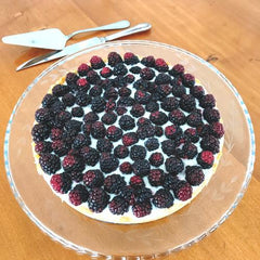 TARTA DE MORAS Y QUESO COTTAGE