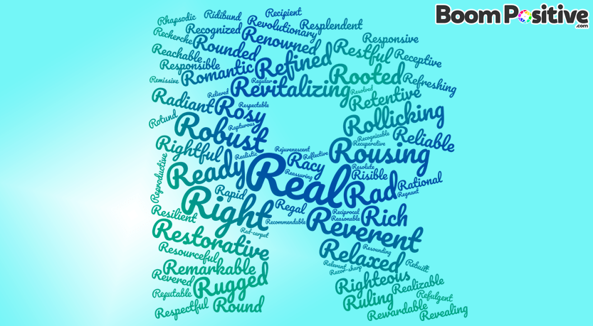 Positive adjectives that start with R "refreshing words" – Boom Positive