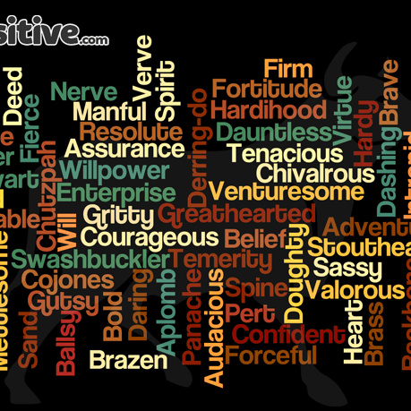 synonyms for brave smart