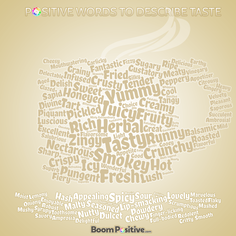 food words vocabulary to describe taste