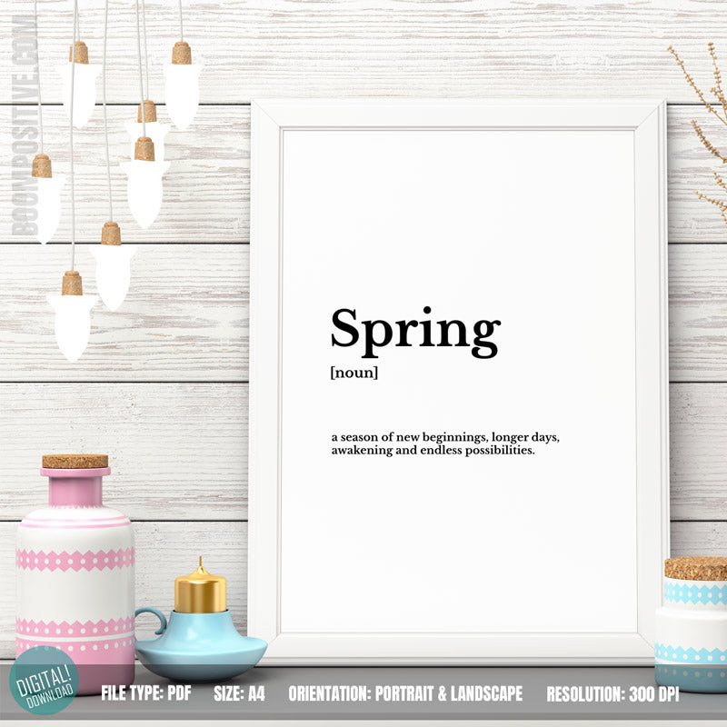 printable spring definition