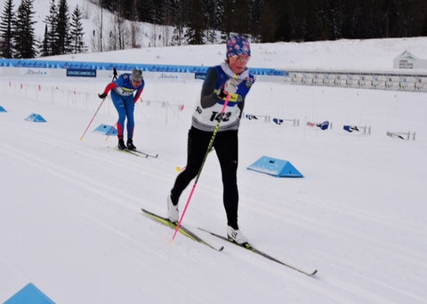 Cathryn ski racing