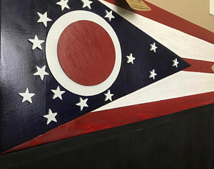 Ohio State Wood Flag – Custom Heritage Flag Co.