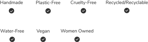 Values and company promise of sustainability checkbox.