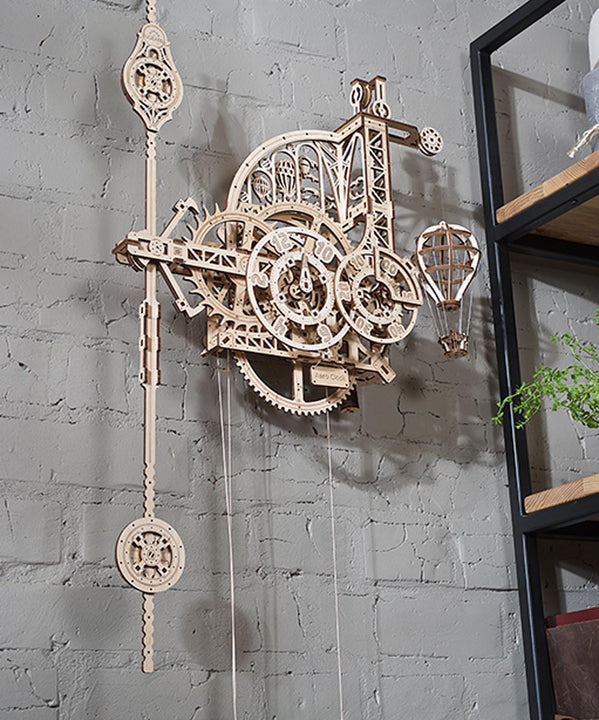 Ugears ユーギアーズ Aero Clock エアロクロック 木のおもちゃ 3D立体