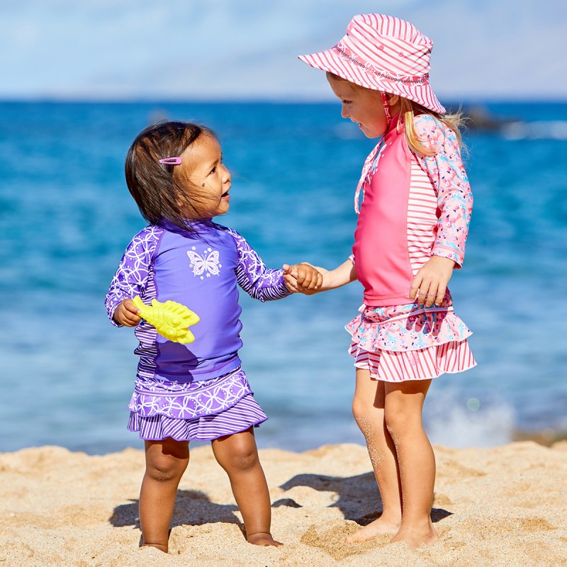 Children should wear UPF 50+ clothing whenever in the sun.