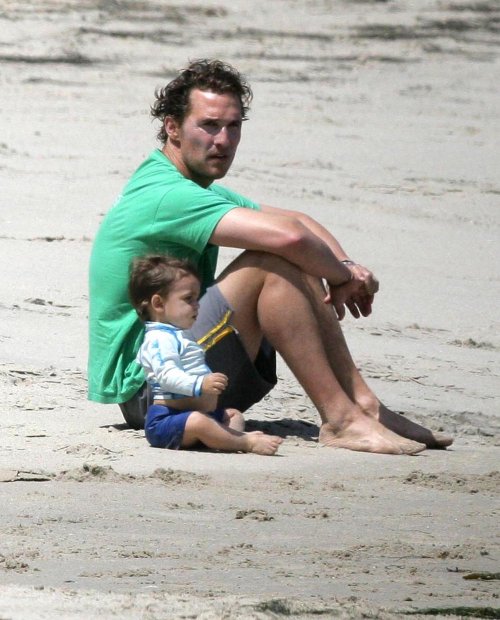 Matthew McConaughey's boy wears UV Skinz