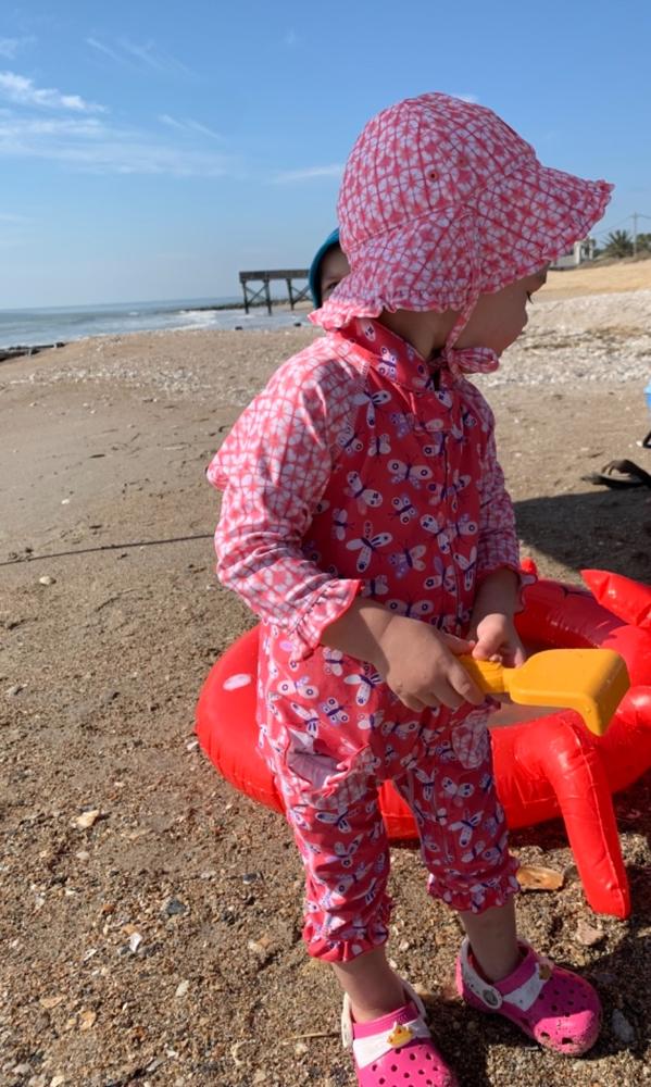 Baby Girl's Reversible Sun Hat | FINAL SALE Customer Photo