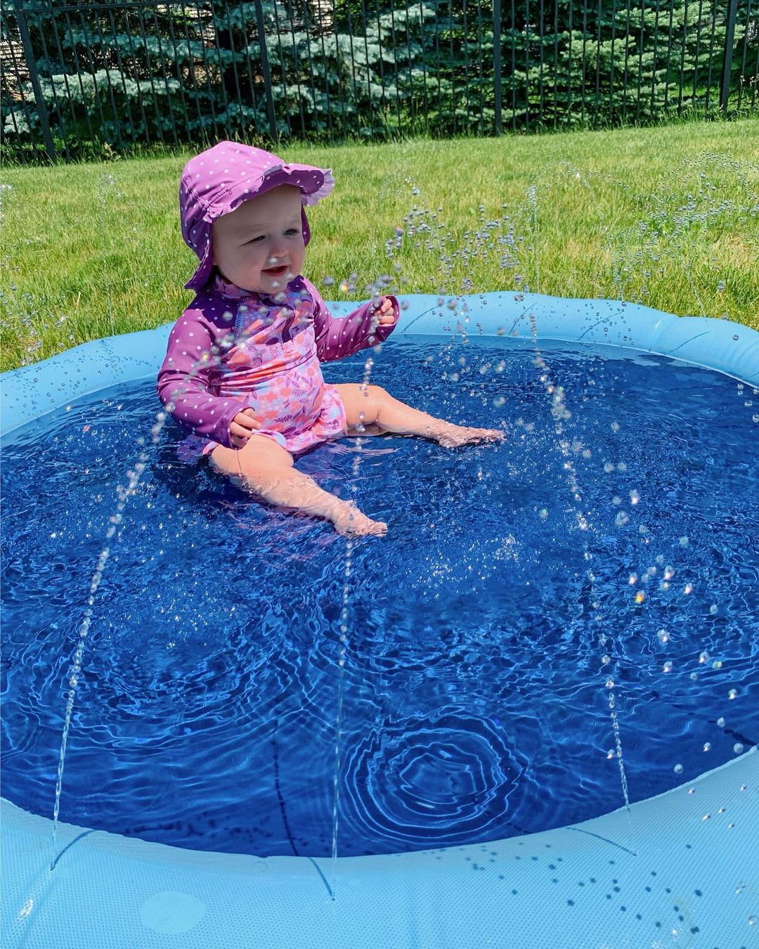 Baby Girl's Swim Flap Hat Customer Photo