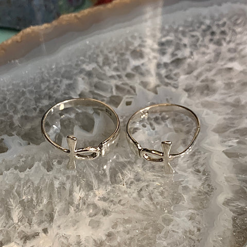 Ankh Sterling Silver Ring
