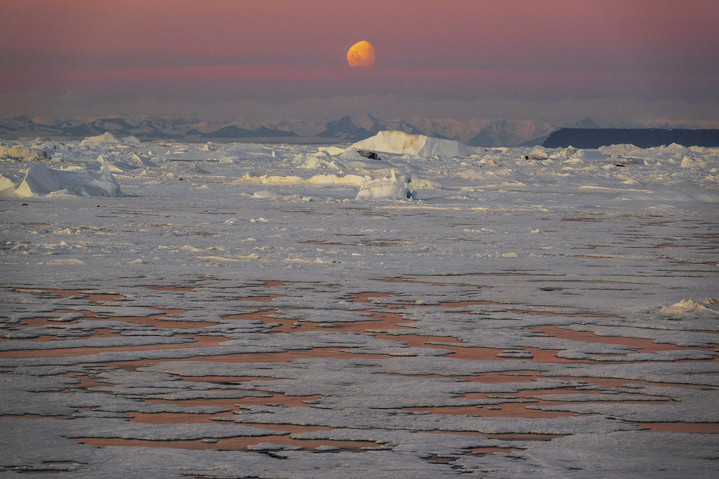 Moonset Weddel Sea