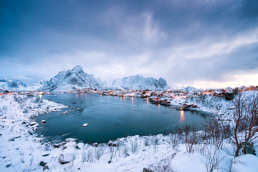 Reine Noruega en invierno