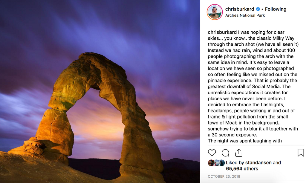 arches national park at sunset