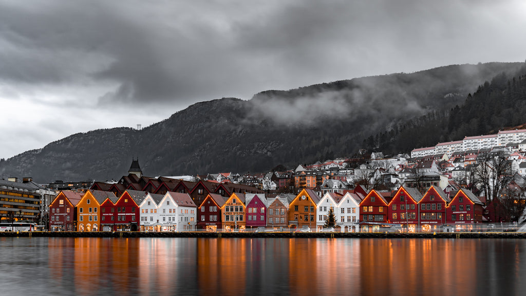 Casa en el agua - Bryggen, Bergen Noruega